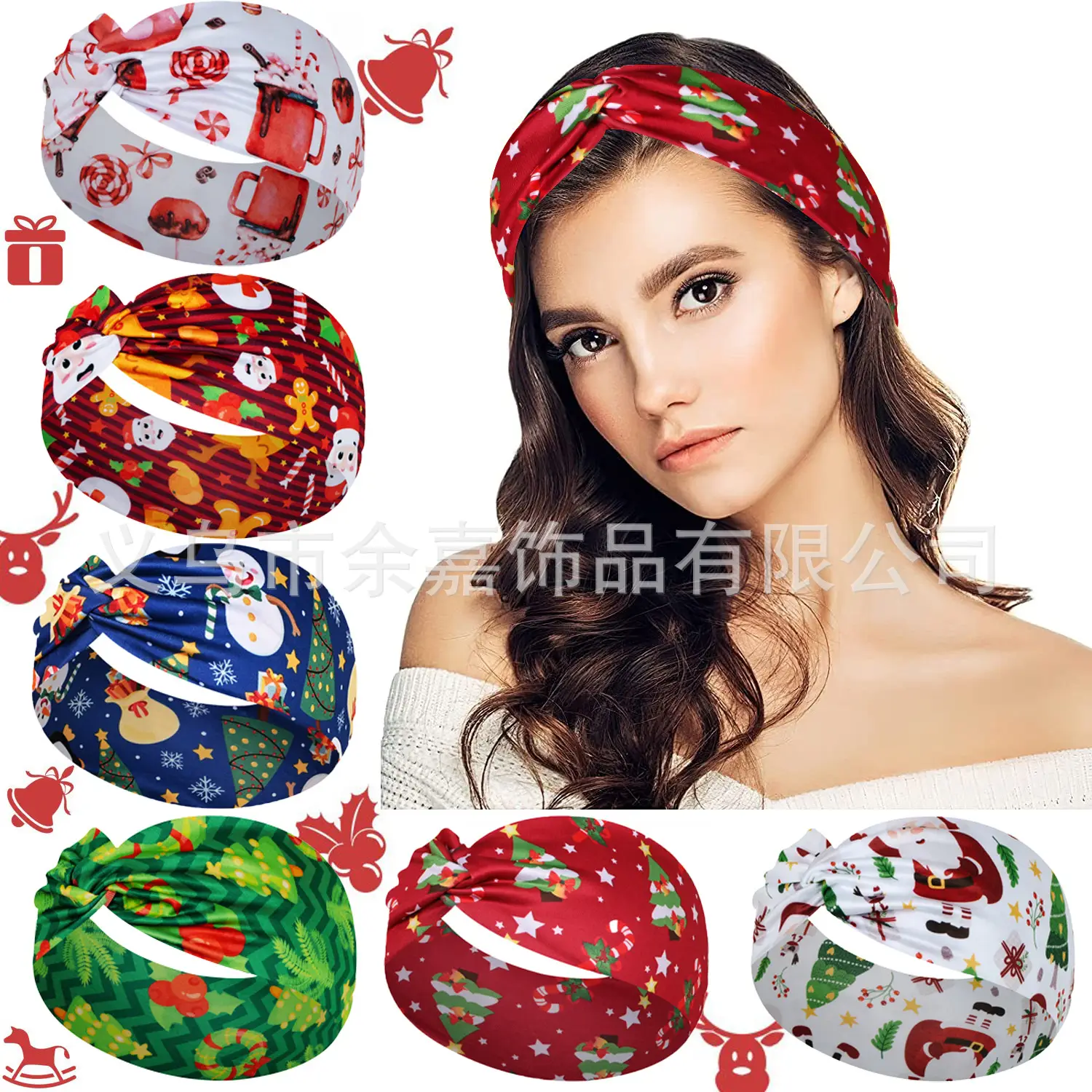 Christmas Headscarf for Women with Snowflake & Candy Design - Image 18