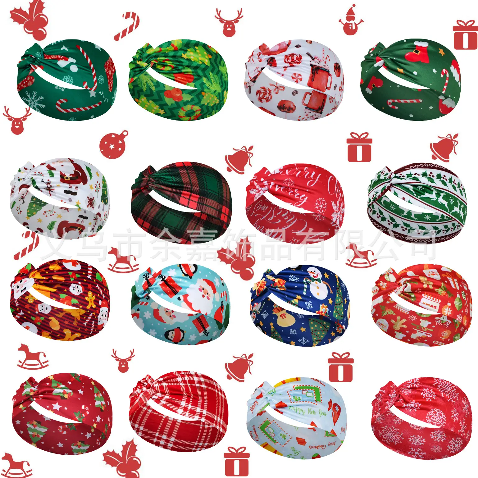Christmas Headscarf for Women with Snowflake & Candy Design - Image 19