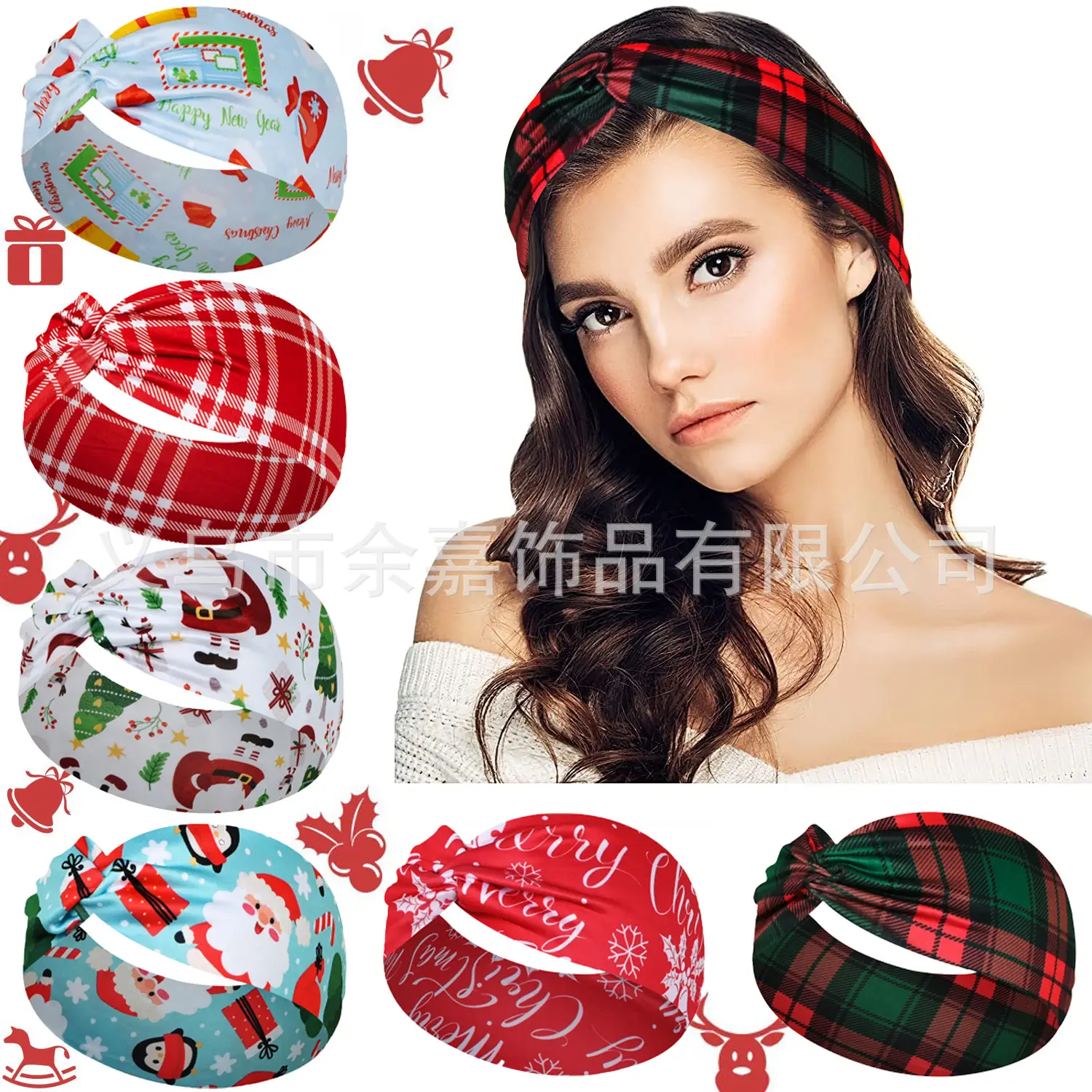 Christmas Headscarf for Women with Snowflake & Candy Design - Image 21