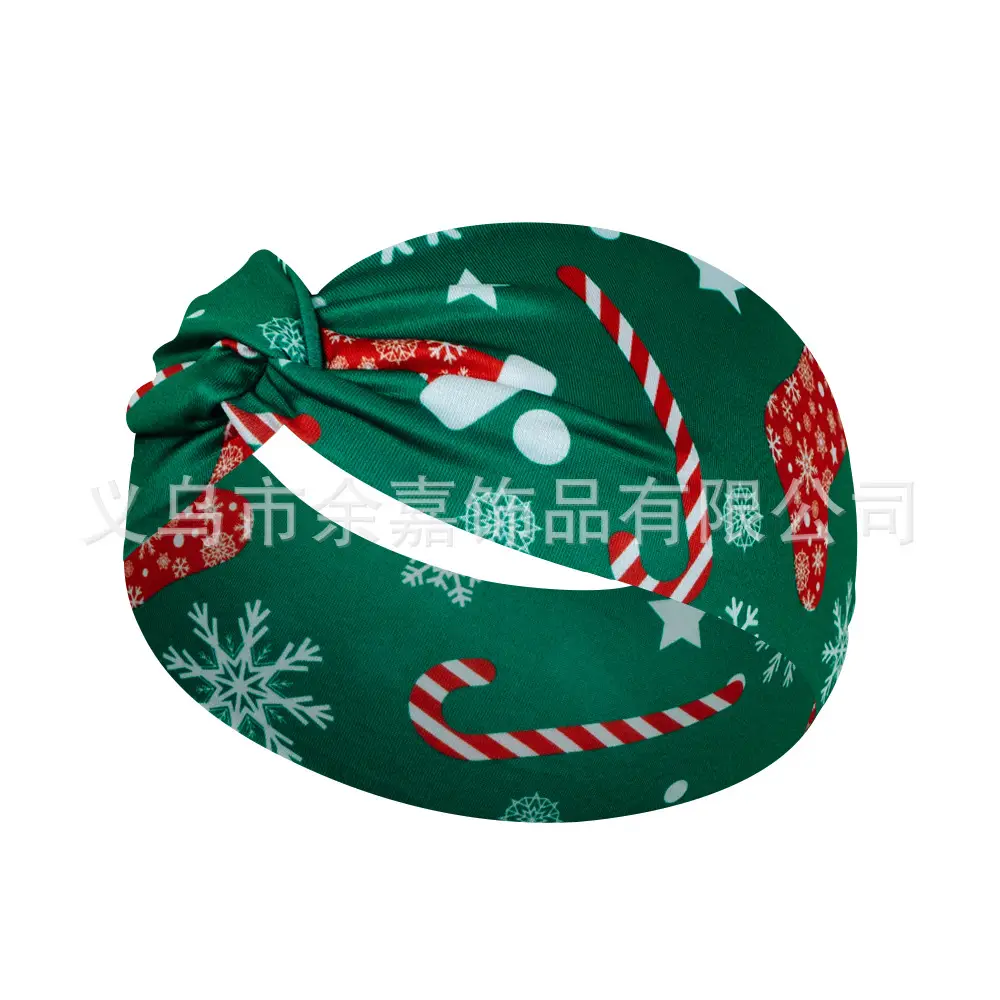 Christmas Headscarf for Women with Snowflake & Candy Design - Image 4