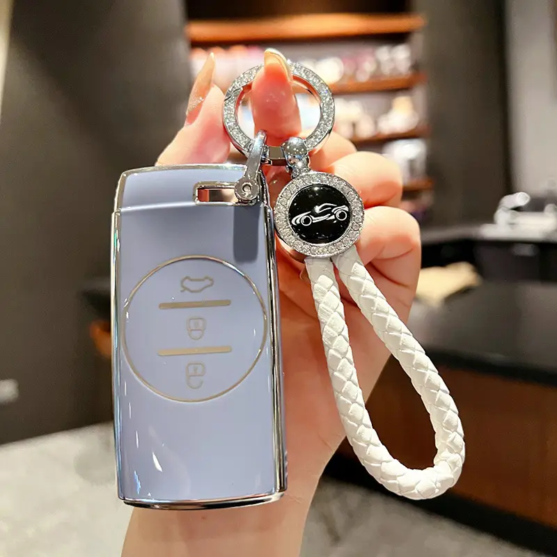 Suitable for Chery Tiggo 3X5X7, Starway Tx, Chasing Wind Et-I, Lingyun Lanyue Tpu Car Full-Cover Key Case, Cute and Fun