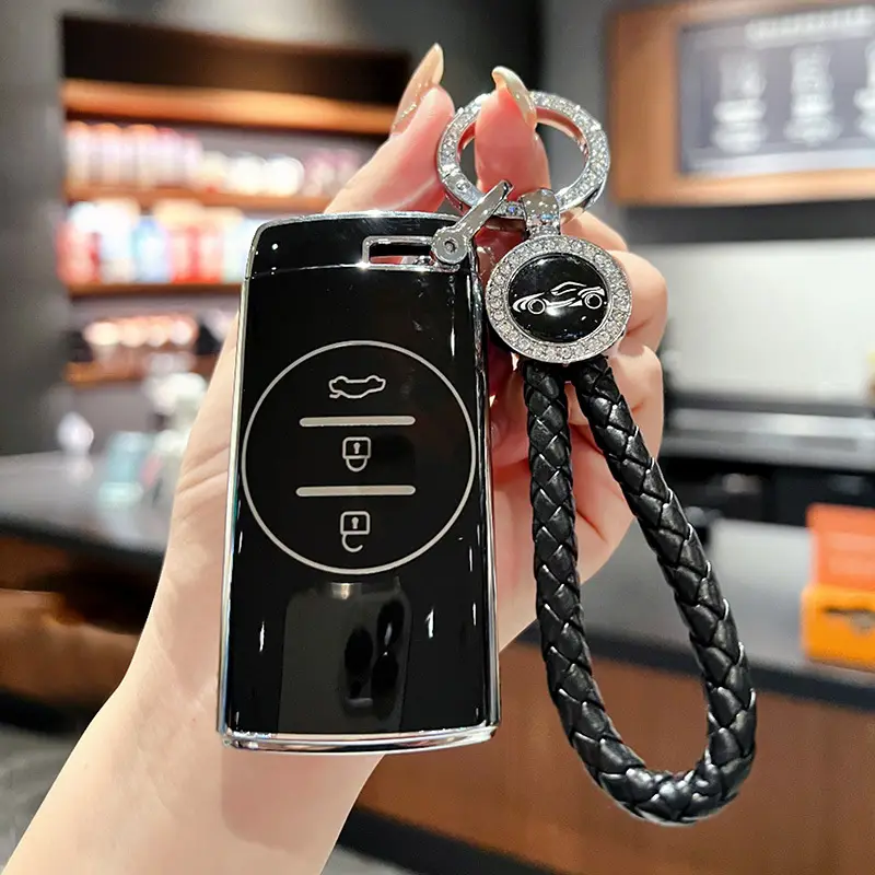 Suitable for Chery Tiggo 3X5X7, Starway Tx, Chasing Wind Et-I, Lingyun Lanyue Tpu Car Full-Cover Key Case, Cute and Fun