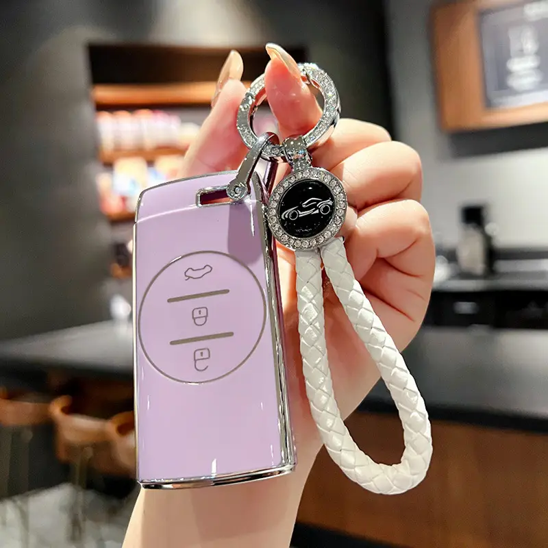 Suitable for Chery Tiggo 3X5X7, Starway Tx, Chasing Wind Et-I, Lingyun Lanyue Tpu Car Full-Cover Key Case, Cute and Fun