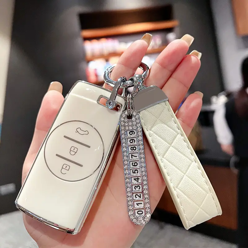 Suitable for Chery Tiggo 3X5X7, Starway Tx, Chasing Wind Et-I, Lingyun Lanyue Tpu Car Full-Cover Key Case, Cute and Fun