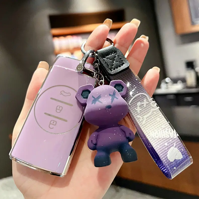 Suitable for Chery Tiggo 3X5X7, Starway Tx, Chasing Wind Et-I, Lingyun Lanyue Tpu Car Full-Cover Key Case, Cute and Fun