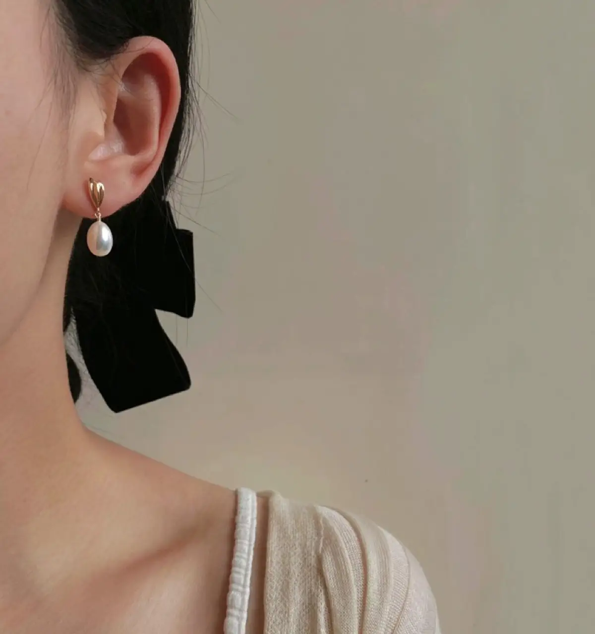 Pearl Earrings with Rice Beads 925 Silver — feature 3
