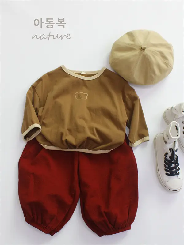 2026 Kids Long Sleeve T-Shirt Green Shorts Set - Image 7