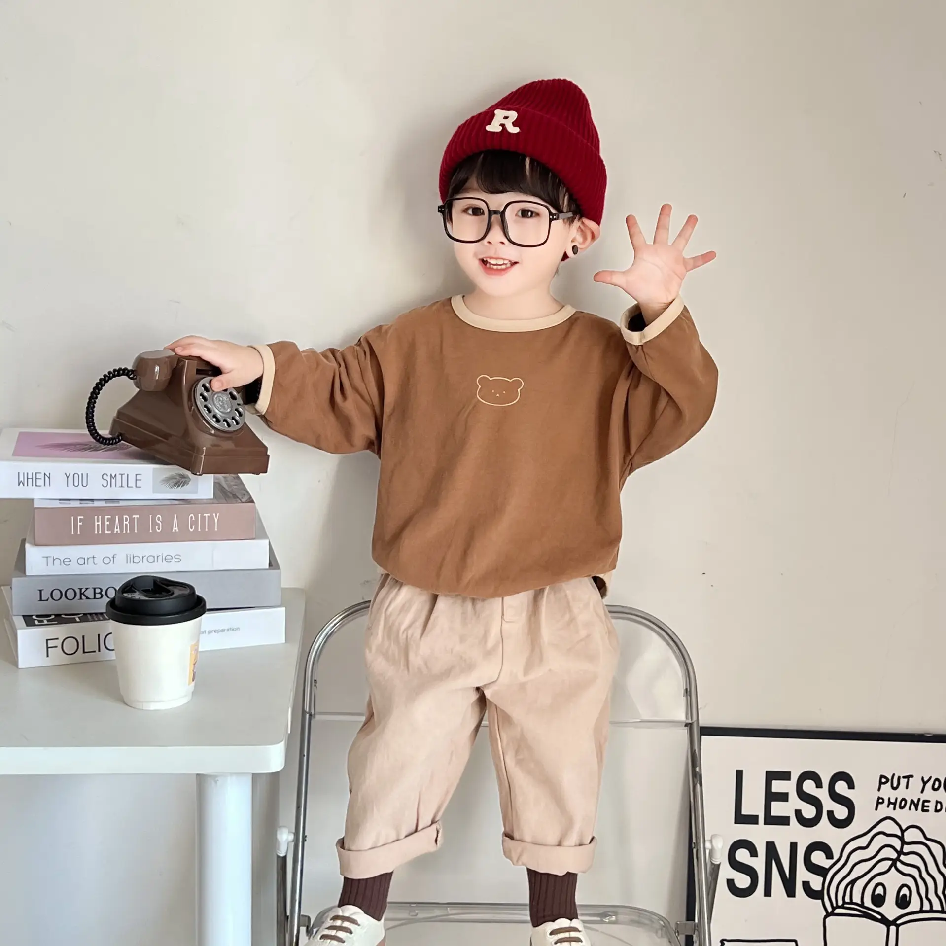 2026 Kids Long Sleeve T-Shirt Green Shorts Set — feature 5