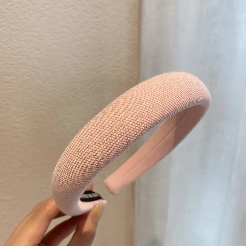 Pink Wide Edge Skull Top Hairpin Headband — feature 5