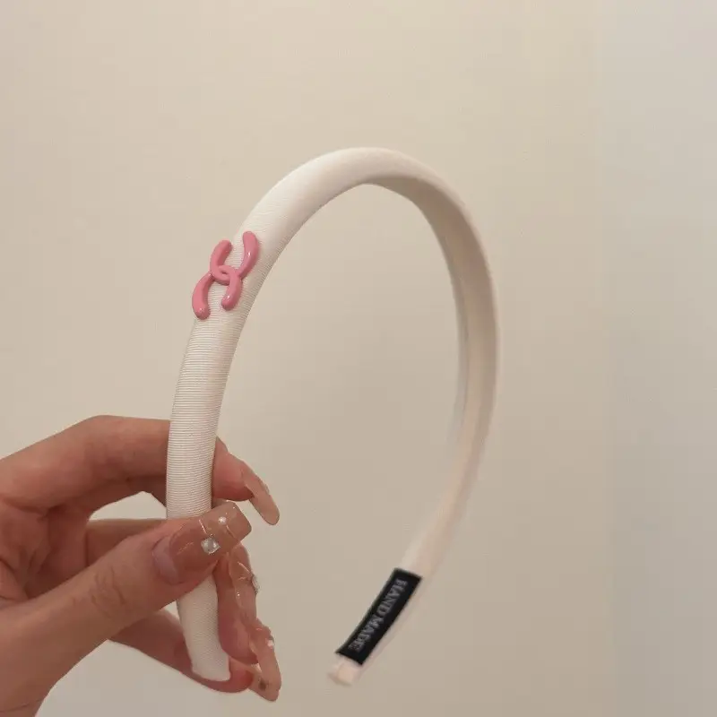 Pink Wide Edge Skull Top Hairpin Headband - Image 22