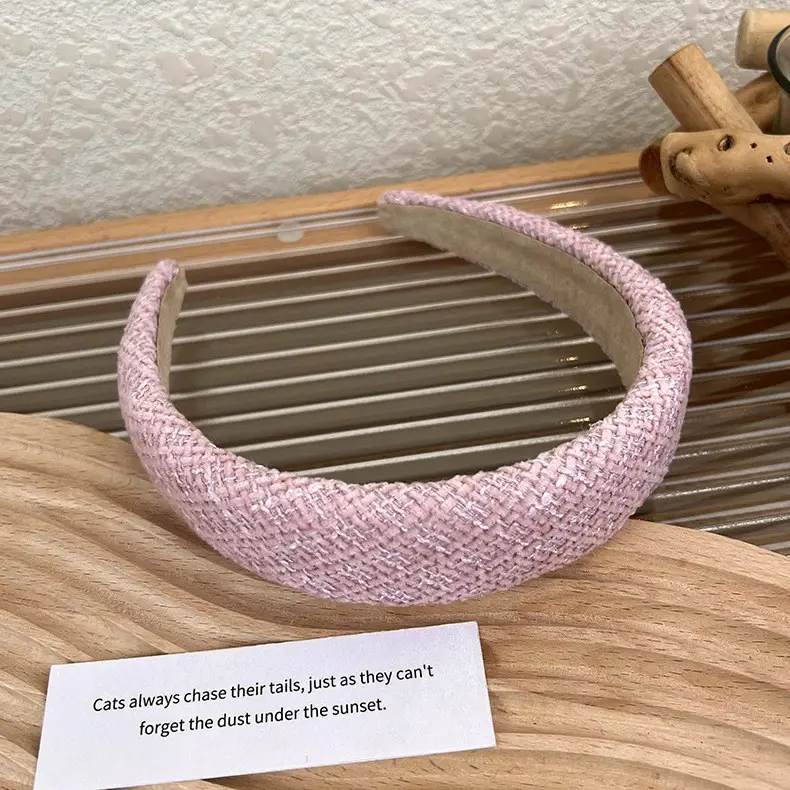Pink Wide Edge Skull Top Hairpin Headband - Image 32