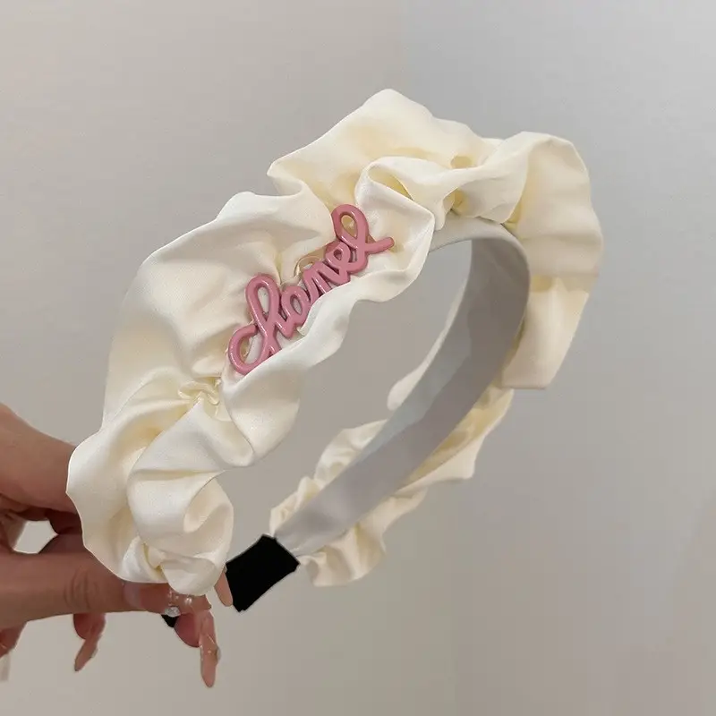 Pink Wide Edge Skull Top Hairpin Headband - Image 6