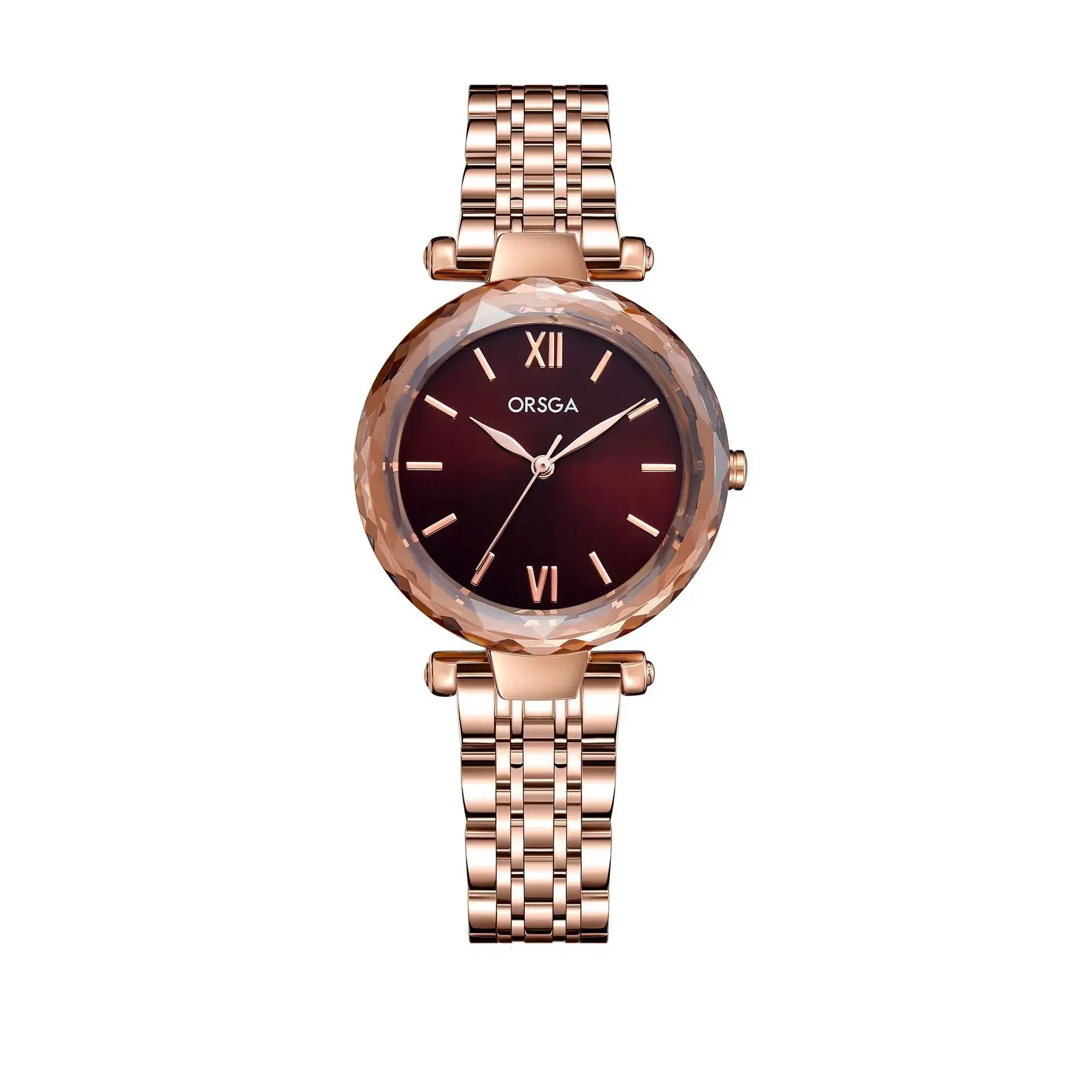 Rose Gold Women's Quartz Watch with Steel Belt - Image 5