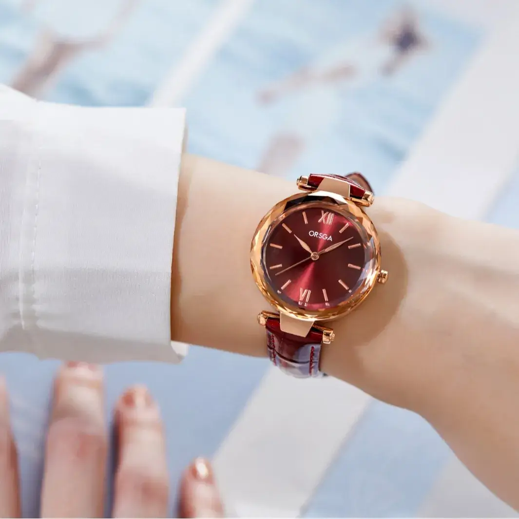 Rose Gold Women's Quartz Watch with Steel Belt - Image 6