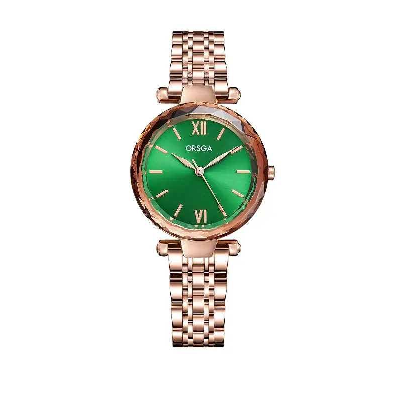 Rose Gold Women's Quartz Watch with Steel Belt - Image 8