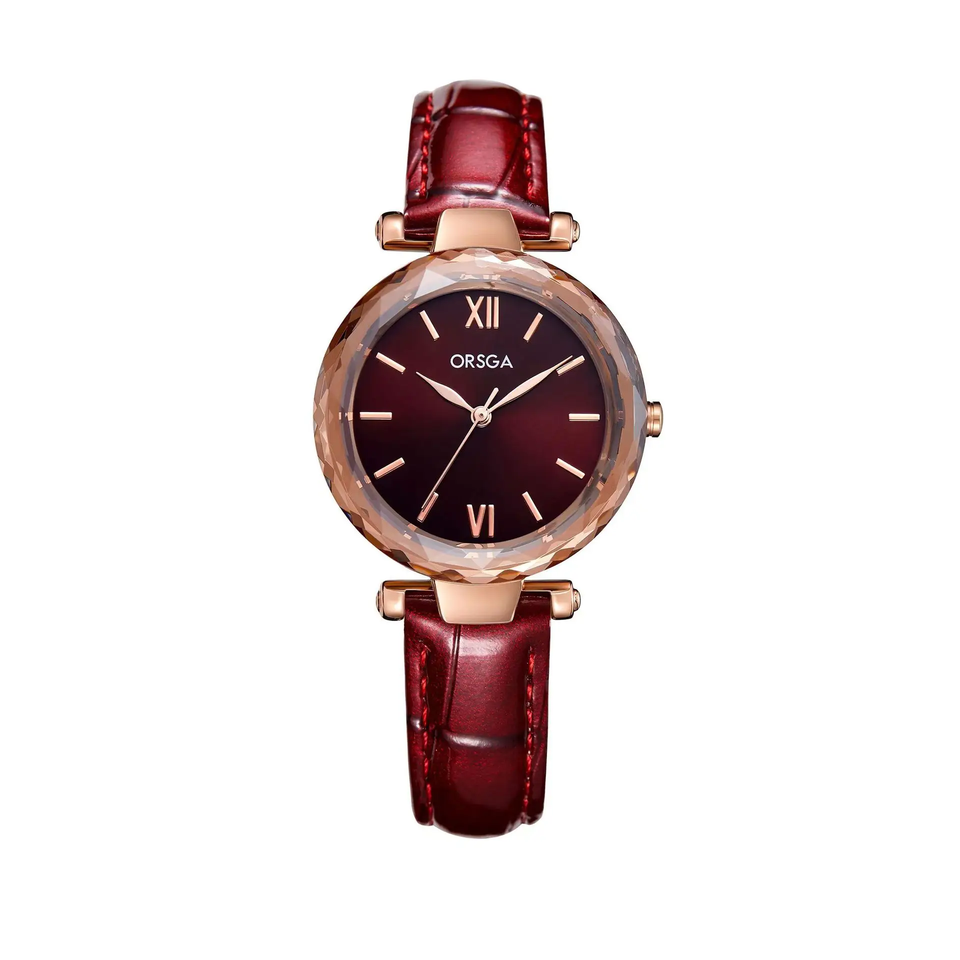 Rose Gold Women's Quartz Watch with Steel Belt — feature 12