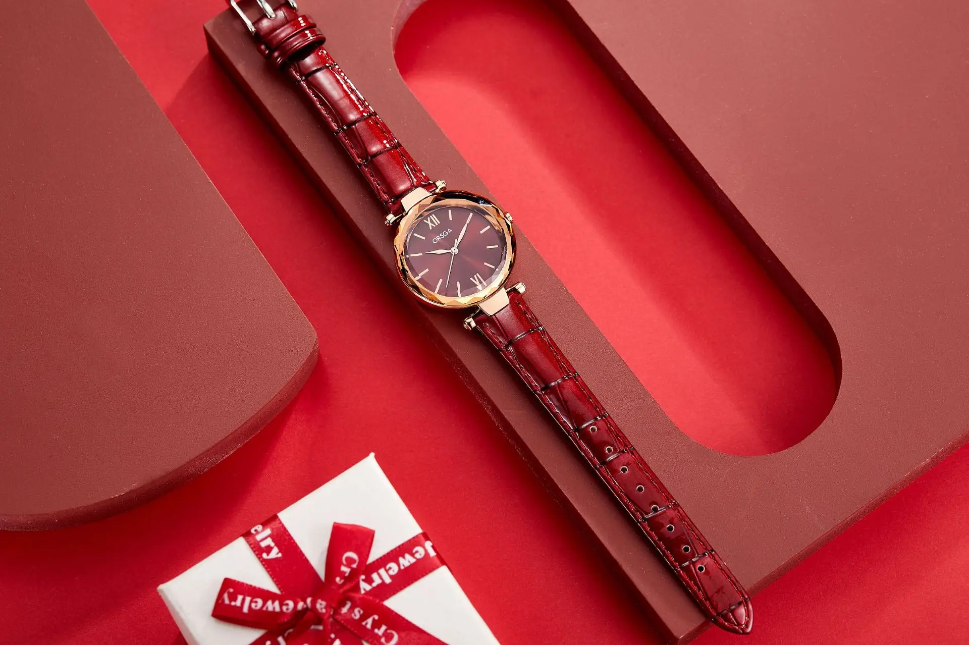 Rose Gold Women's Quartz Watch with Steel Belt — feature 7