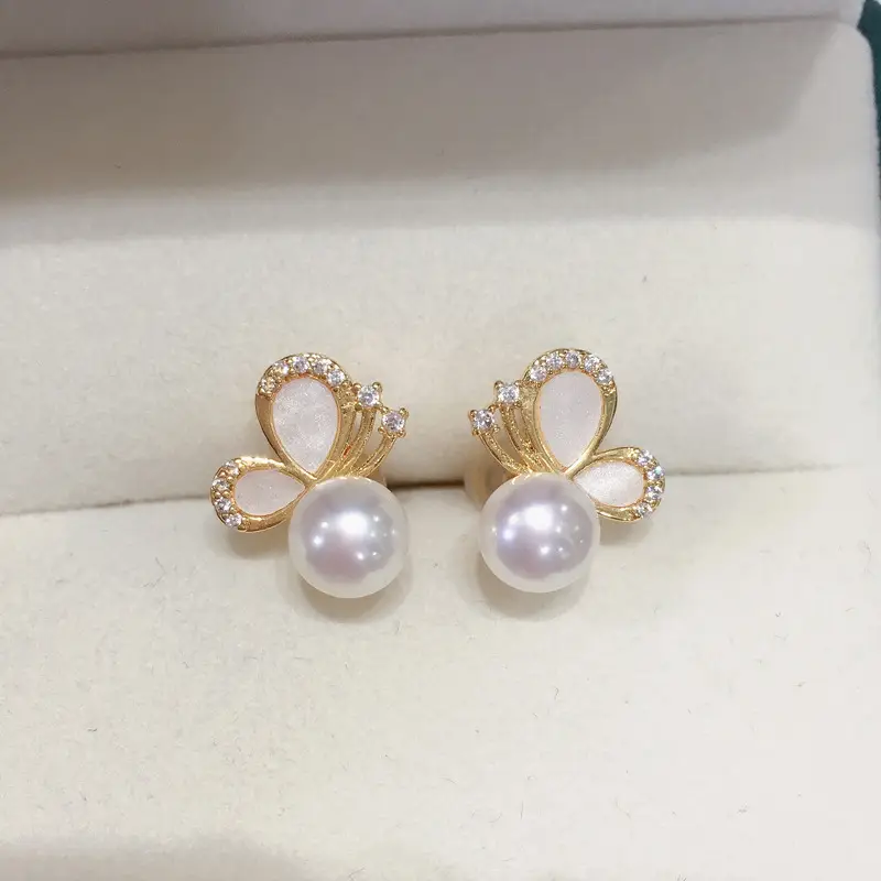 S925 Silver Pearl Earrings for Women - Image 5