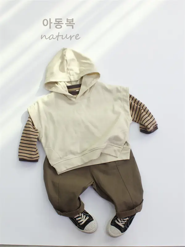 Autumn Boys Striped Long Sleeve T-Shirt Cotton