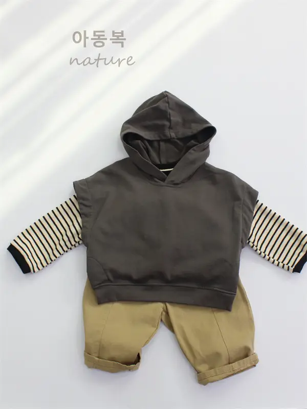 Autumn Boys Striped Long Sleeve T-Shirt Cotton