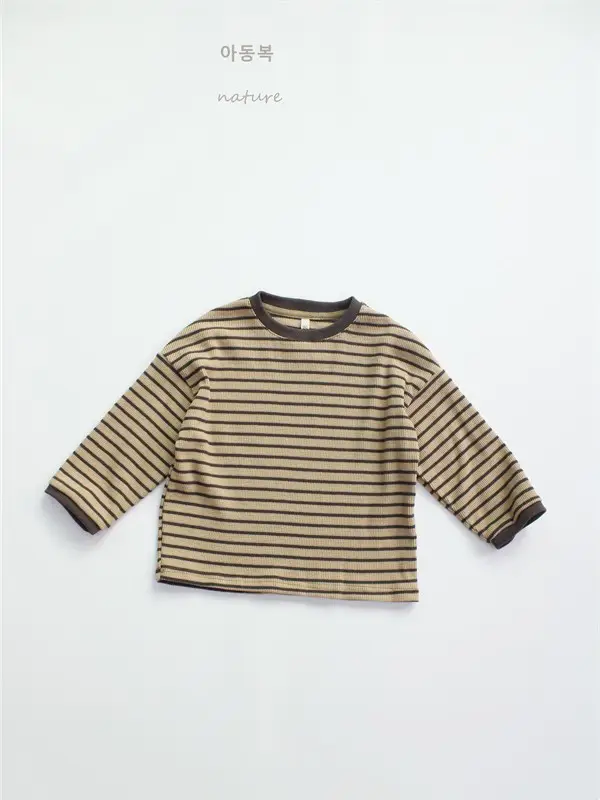 Autumn Boys Striped Long Sleeve T-Shirt Cotton