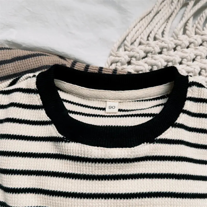 Autumn Boys Striped Long Sleeve T-Shirt Cotton — feature 10