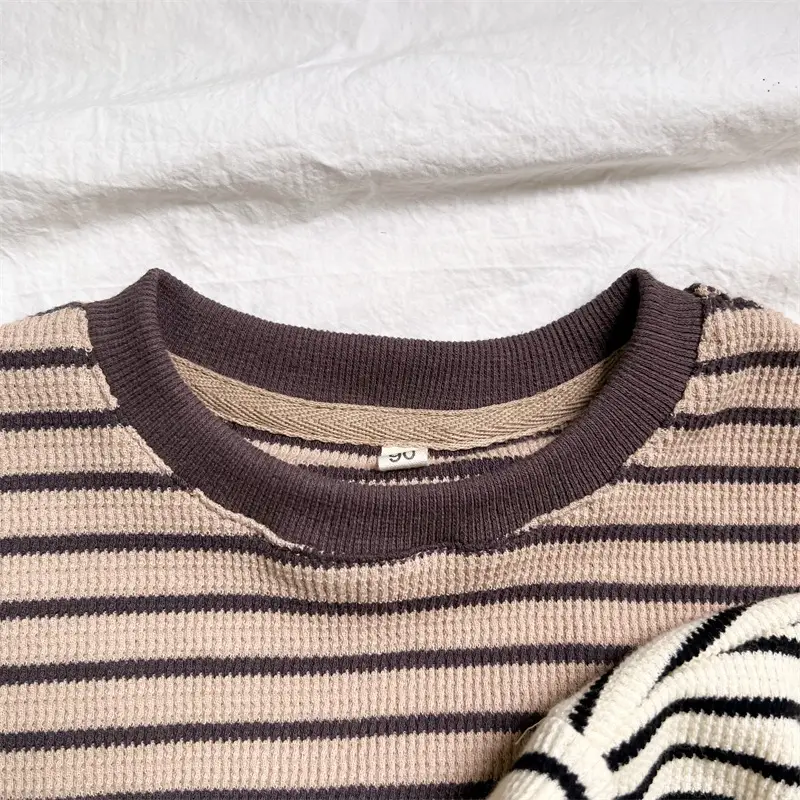Autumn Boys Striped Long Sleeve T-Shirt Cotton — feature 11
