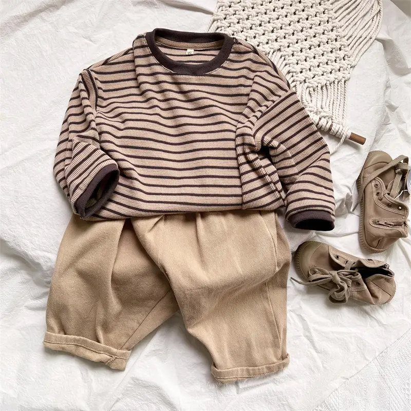 Autumn Boys Striped Long Sleeve T-Shirt Cotton — feature 13