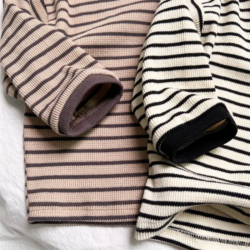 Autumn Boys Striped Long Sleeve T-Shirt Cotton — feature 9