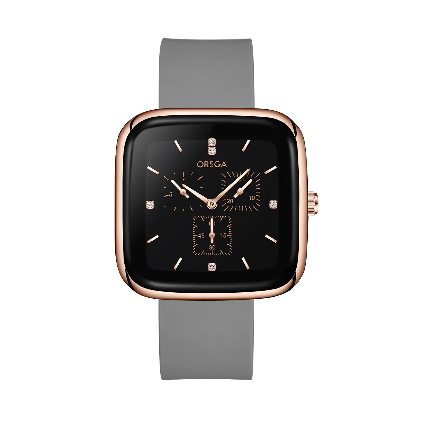 ORSGA Red Silicone Women's Watch with Square Face & Diamond Dial - Image 12