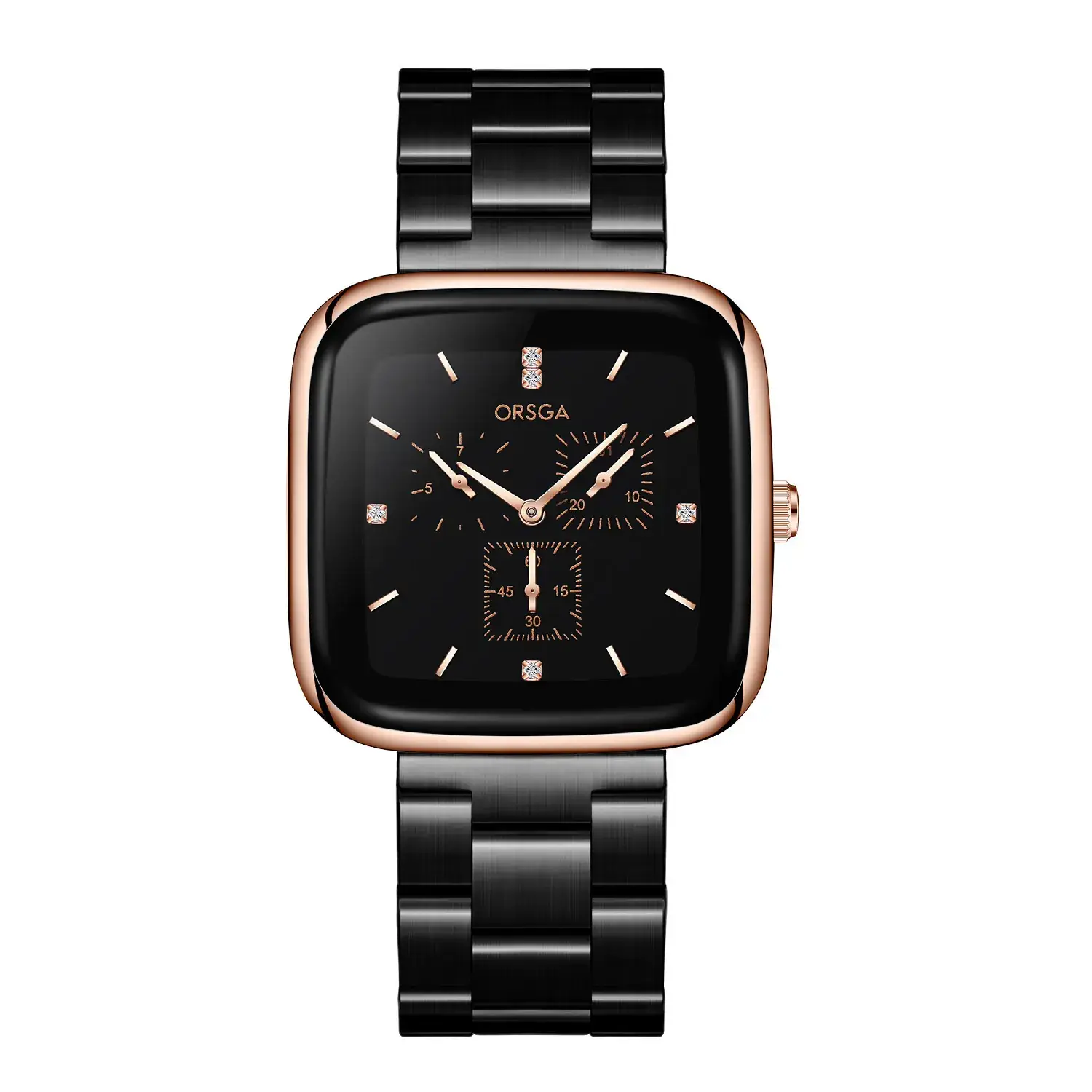 ORSGA Red Silicone Women's Watch with Square Face & Diamond Dial - Image 18