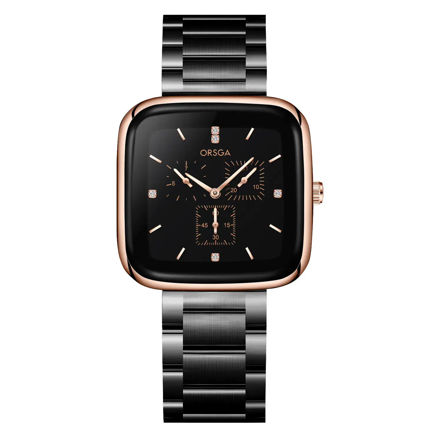 ORSGA Red Silicone Women's Watch with Square Face & Diamond Dial - Image 20