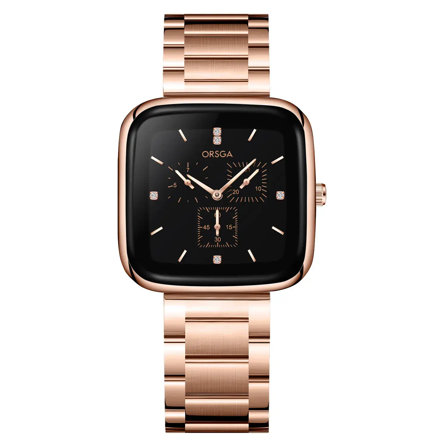 ORSGA Red Silicone Women's Watch with Square Face & Diamond Dial - Image 21
