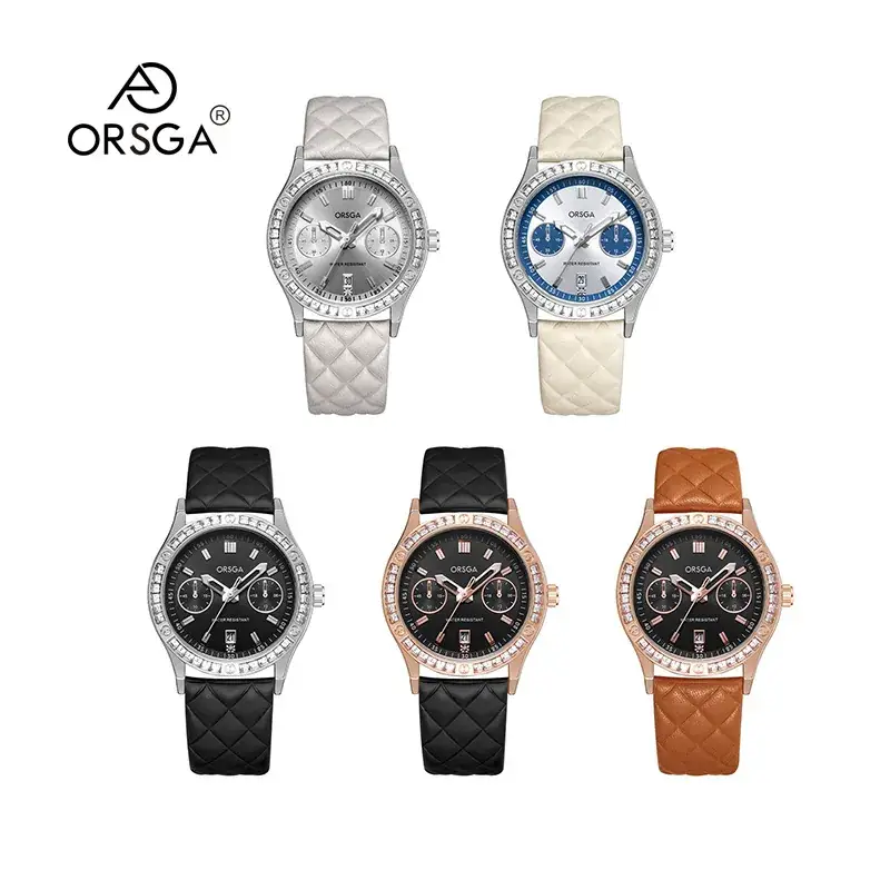 Orsga Women's Quartz Watch with Crystal Band