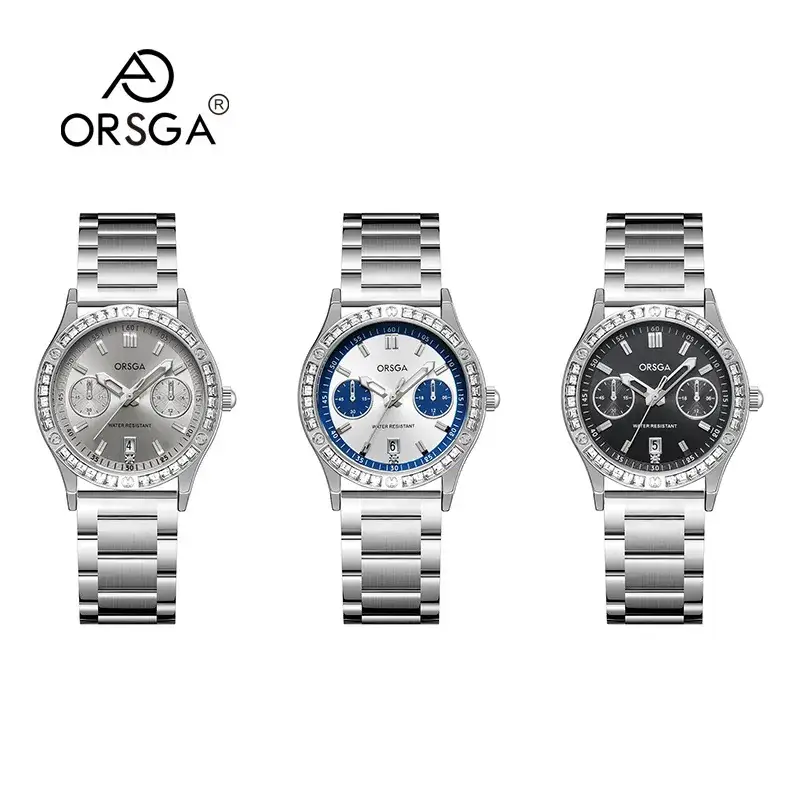 Orsga Women's Quartz Watch with Crystal Band