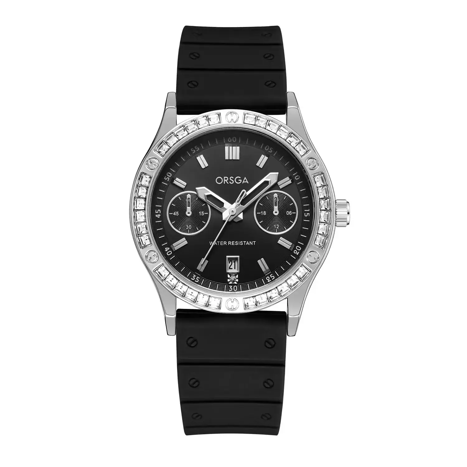 Orsga Women's Quartz Watch with Crystal Band