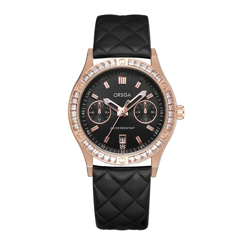 Orsga Women's Quartz Watch with Crystal Band