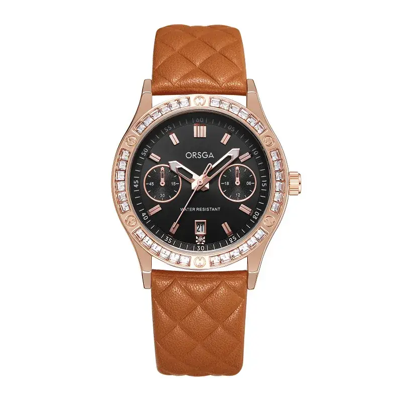 Orsga Women's Quartz Watch with Crystal Band