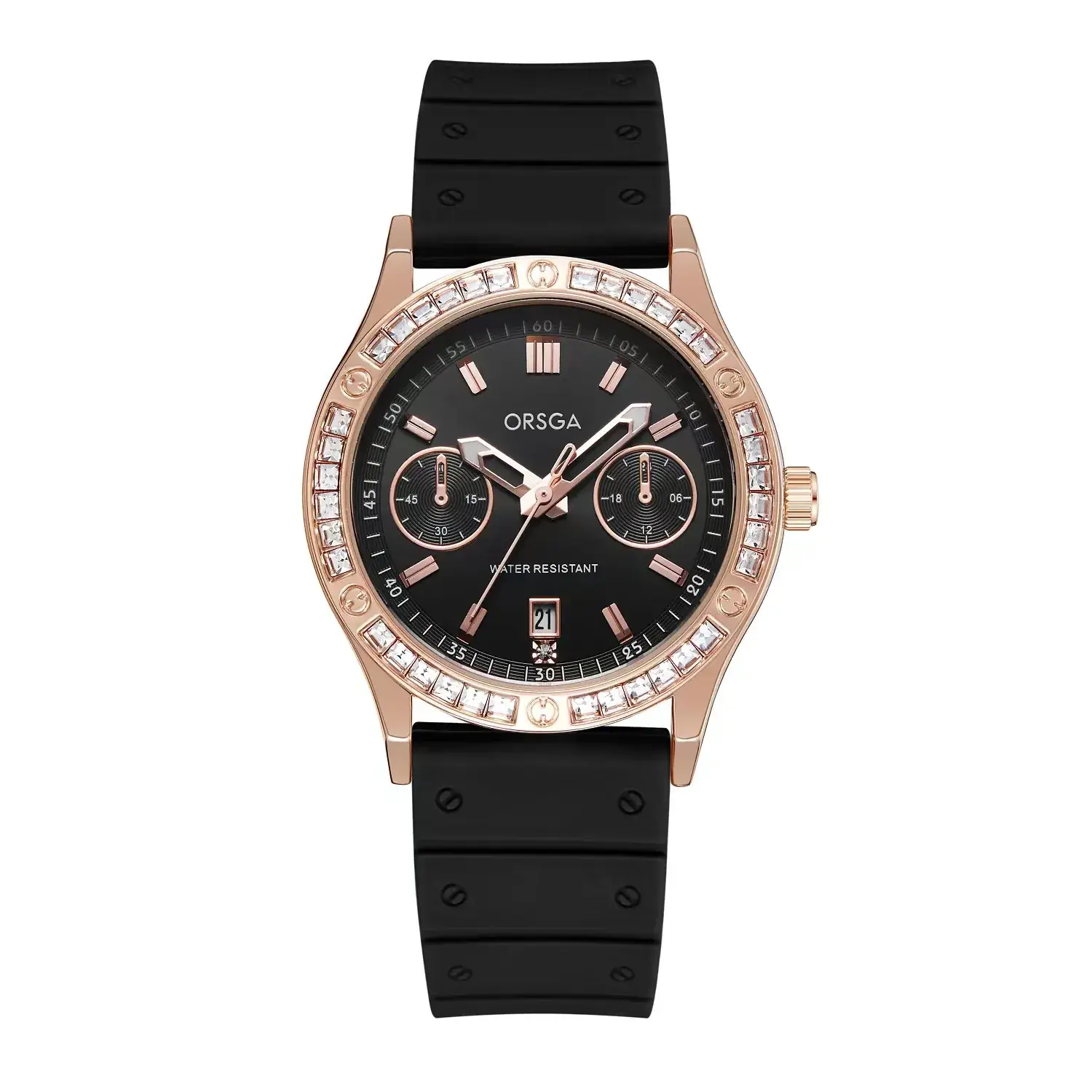 Orsga Women's Quartz Watch with Crystal Band