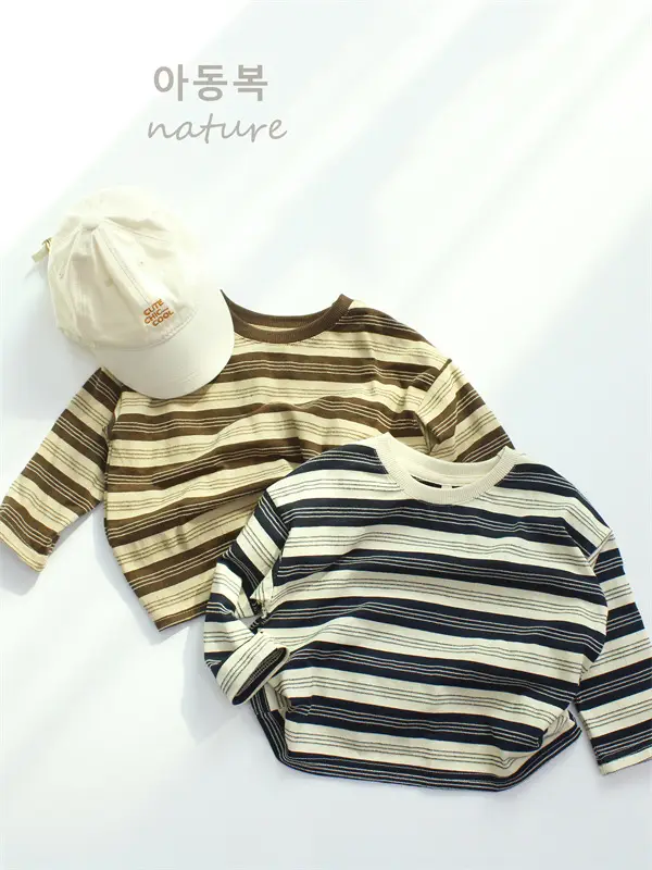 Autumn Boys Striped Long Sleeve T-Shirt