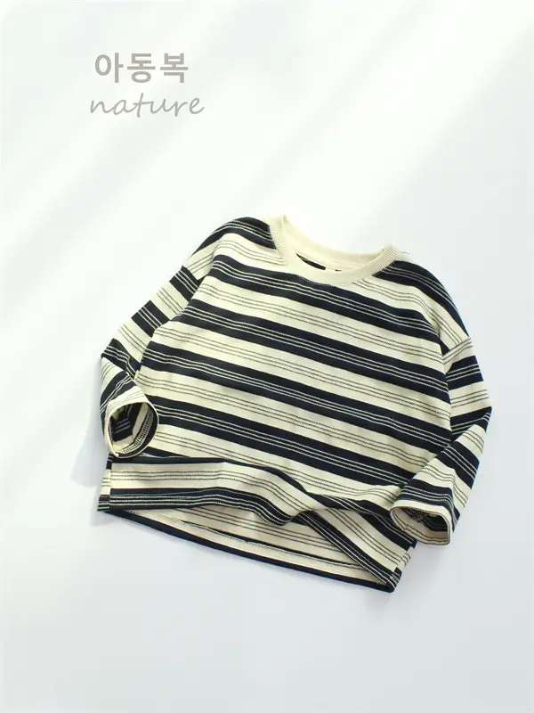 Autumn Boys Striped Long Sleeve T-Shirt
