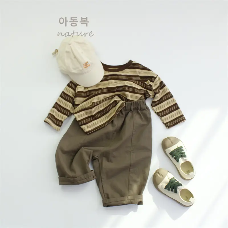 Autumn Boys Striped Long Sleeve T-Shirt — feature 10