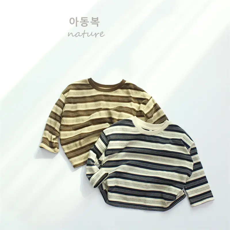 Autumn Boys Striped Long Sleeve T-Shirt — feature 12