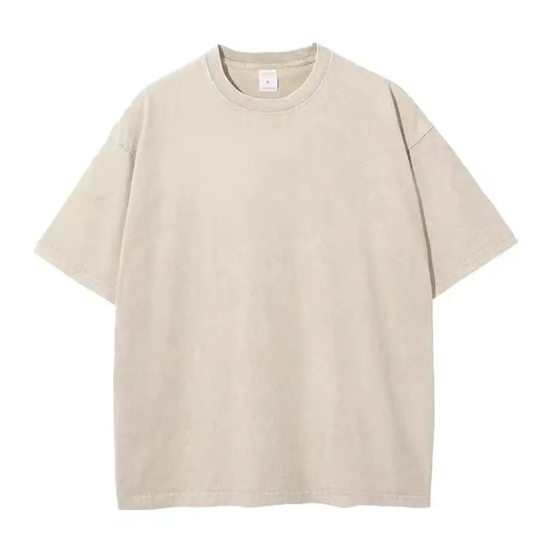 Men Purple Distressed Wash T-Shirt 230g - Image 13