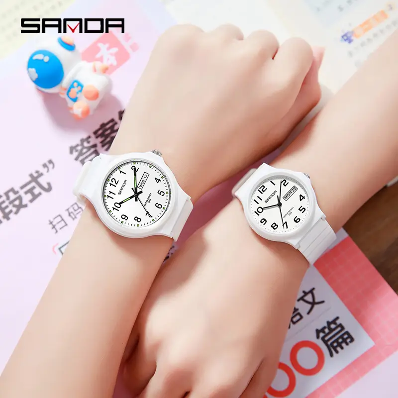 Sanda Cross-Border Kids Waterproof Luminous Dual Calendar Quartz Watch - Image 15