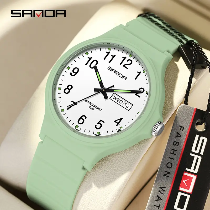Sanda Cross-Border Kids Waterproof Luminous Dual Calendar Quartz Watch - Image 17