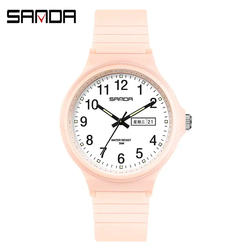 Sanda Cross-Border Kids Waterproof Luminous Dual Calendar Quartz Watch - Image 10
