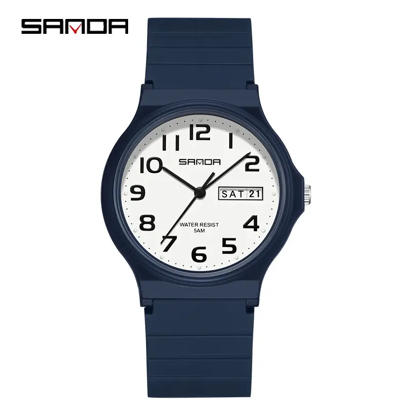 Sanda Cross-Border Kids Waterproof Luminous Dual Calendar Quartz Watch - Image 2
