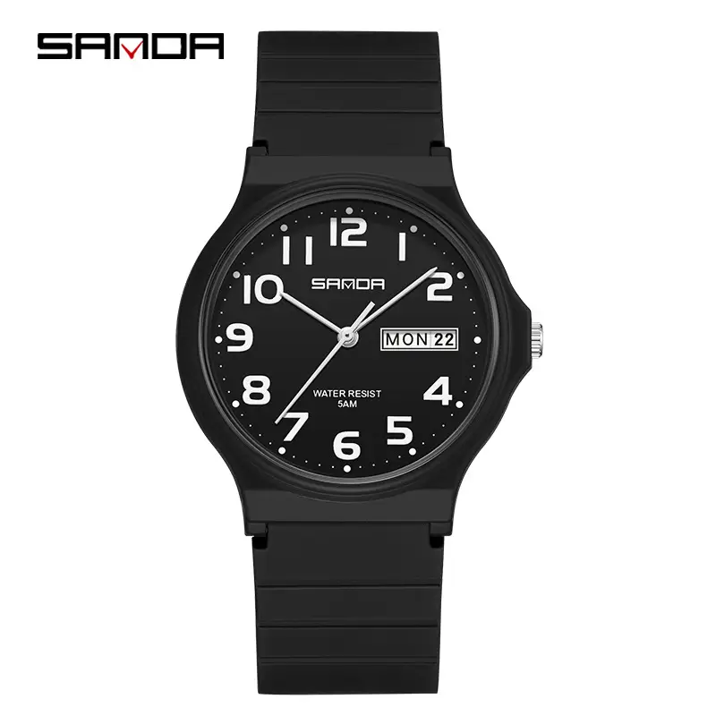 Sanda Cross-Border Kids Waterproof Luminous Dual Calendar Quartz Watch - Image 3