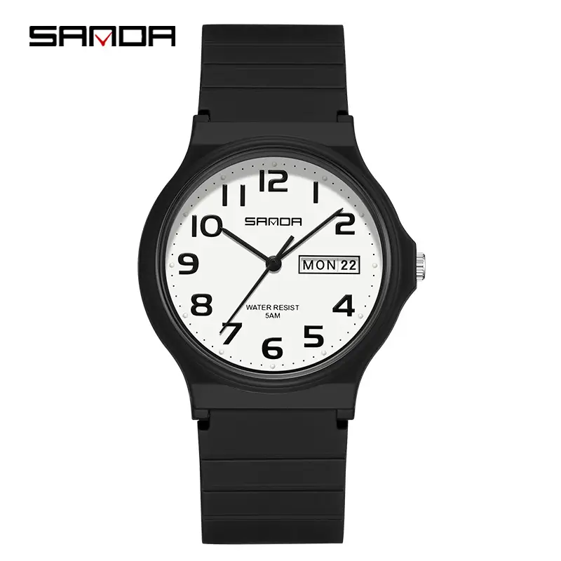 Sanda Cross-Border Kids Waterproof Luminous Dual Calendar Quartz Watch - Image 5